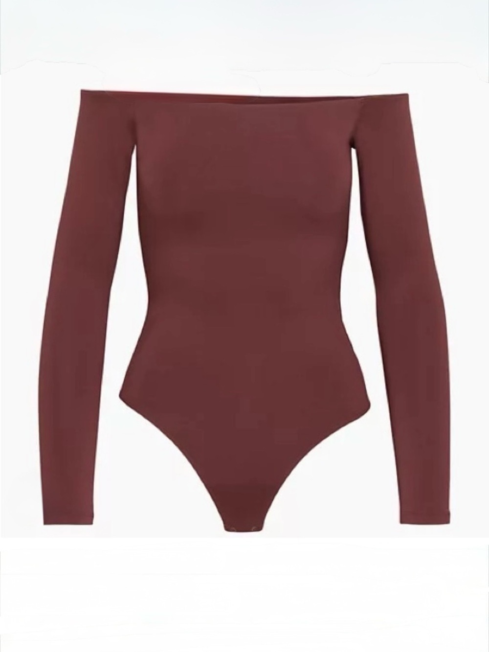 Babaton Burgundy Off Shoulder Bodysuit Size M